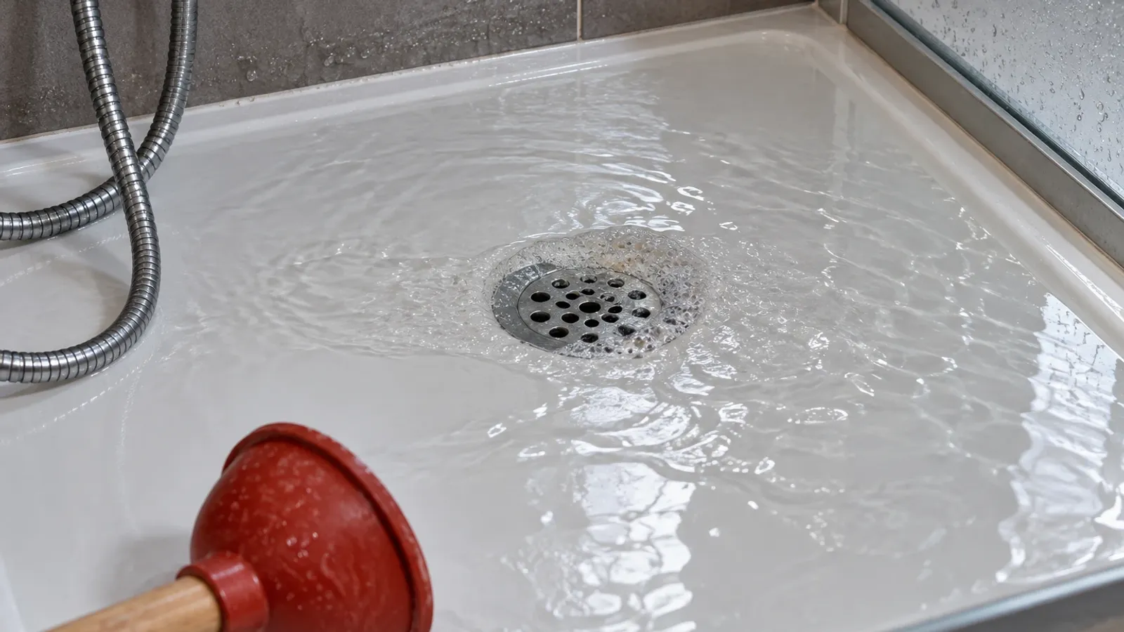 Douche ou baignoire bouchée — que faire ?